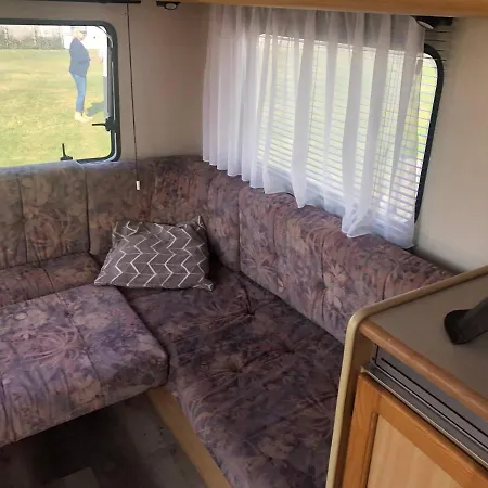 Campsite Caravan In Op Camping Duindoorn